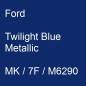 Preview: Ford, Twilight Blue Metallic, MK / 7F / M6290.